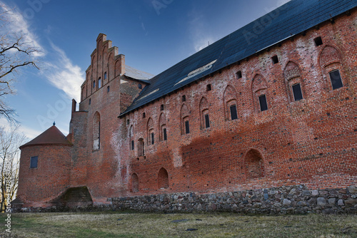 Fototapeta Naklejka Na Ścianę i Meble -  Teutonic Castle in Barciany in Masuria, Poland