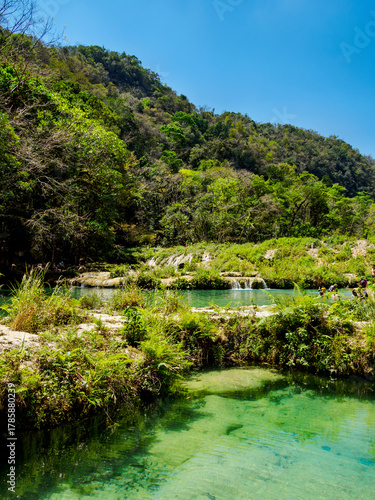 Semuc Champey Natural Monument, Lanquin, Alta Verapaz Department, Guatemala