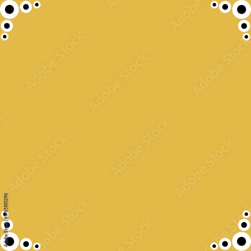 Simple Square Background Frame with Golden Screen Background, Unique Square Background Frame, Amazing Style Background Frame