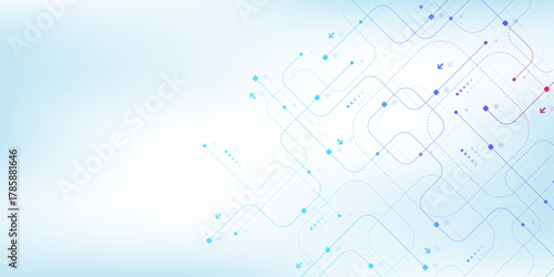 Motherboard technology circuit board background texture design. Creative idea AI banner concept for internet technology. Digital motherboard concept for poster, cover, banner, header, web template