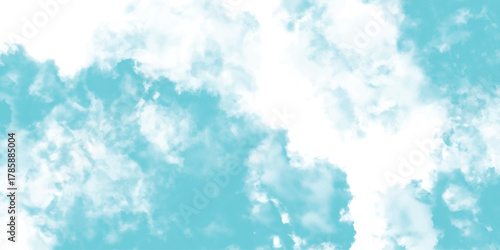 Light Blue and White Watercolor Cloud Texture Background with Soft Blended Edges and Airy Wispy Patterns for Sky and Nature Designs