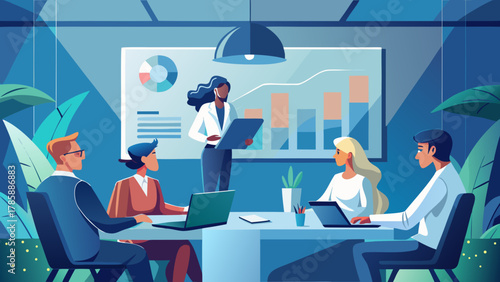 Business Team Discussing Cybersecurity Strategy