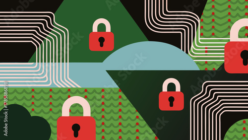 Agricultural Cybersecurity with Digital Locks