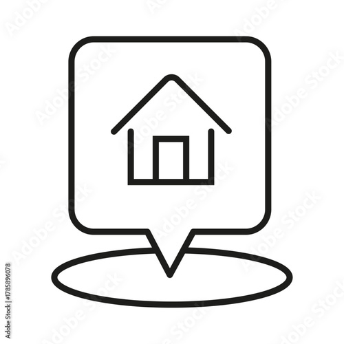 Home insurance. Mortgage, house with money icon line style isolated on white background. Residence Realm icon. secure house icon sign vector. Collateral house buy icon outline vector.