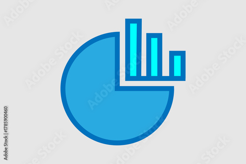 The image is a combination icon representing various forms of data visualization and comparison.