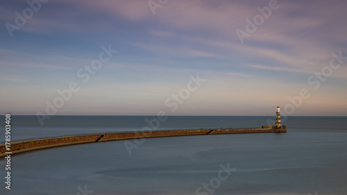 Roker Pier in Sunderland on the North east Coast of England.