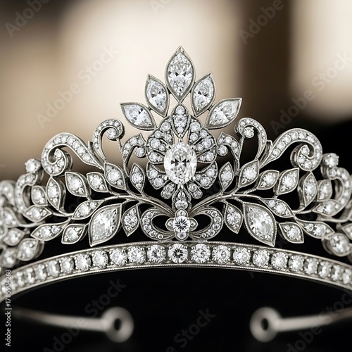 Elegant Diamond Tiara - A Symbol of Royalty and Timeless Beauty.