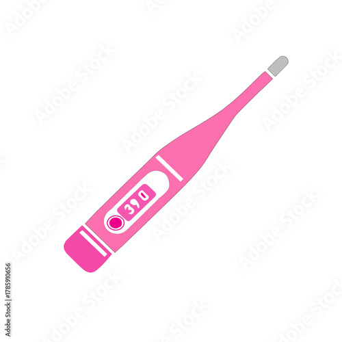 Digital thermometer displaying temperature