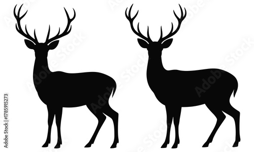 deer silhouette vector