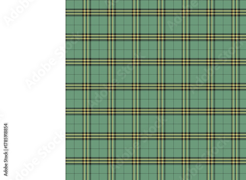 Seamless red,brown,green, lemon,teal and black plaid twill check pattern for fabric design.