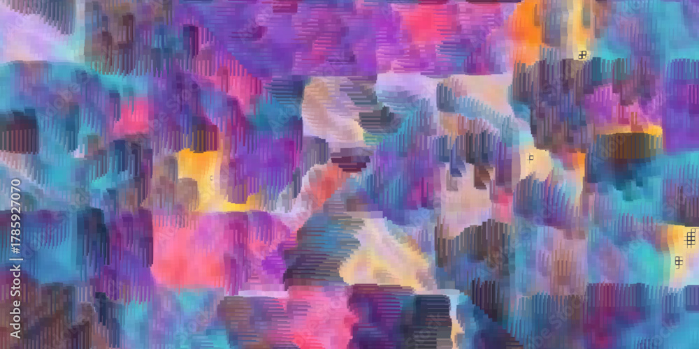 Fototapeta premium Abstract colorful vibrant mosaic tile background texture