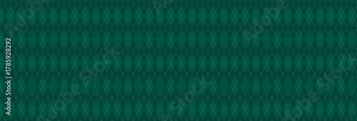 Dark Green Argyle Vector Pattern. Christmas Background. Golf Textile Print. Emerald Diamonds with Gold Accent Lines. Seamless Pattern Tile.