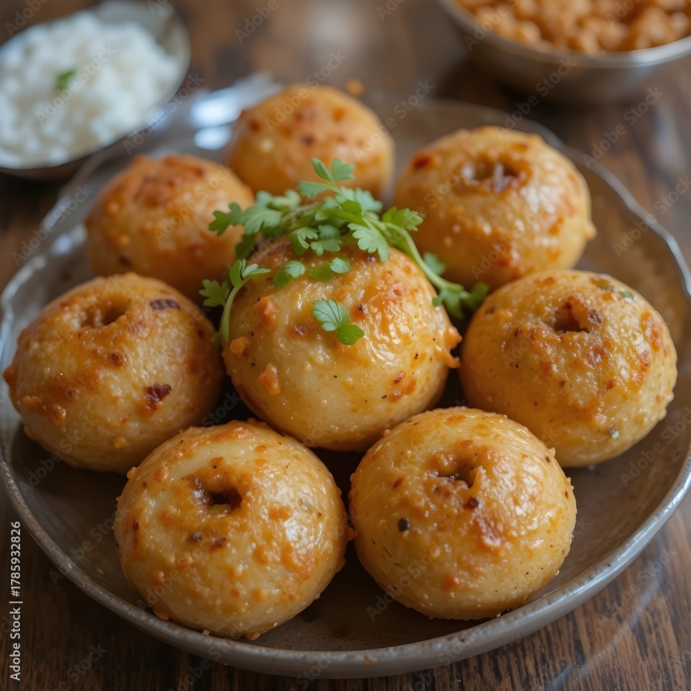 Fototapeta premium A gol gappay plate 