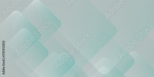Abstract background featuring overlapping rounded square shapes in soft shades of light green and gray, creating a smooth, modern, and visually appealing design