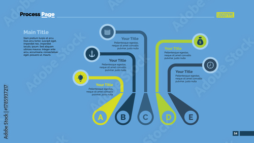 Five Callouts Slide Template