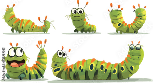 A funny green baby dragon vector cartoon illustration set in a jungle tree with cute flower art
