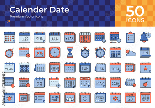 Calender date icon sheet, calendar, date, schedule, time, clock, event, appointment, deadline, planner, reminder, organizer, agenda, management, meeting, day, month, year, week.