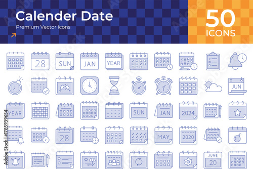 Calender date icon sheet, calendar, date, schedule, time, clock, event, appointment, deadline, planner, reminder, organizer, agenda, management, meeting, day, month, year, week.