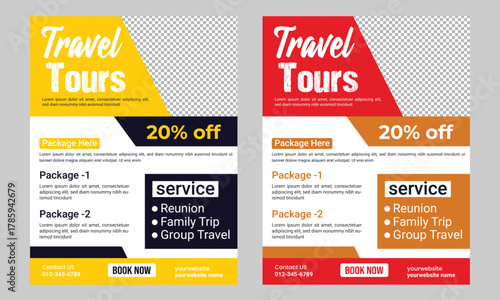 Tour and Travel Agency Flyer Template