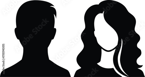Man and woman silhouette
