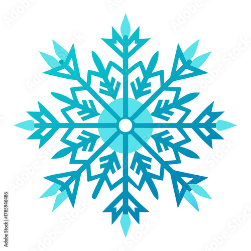 snowflake on white background