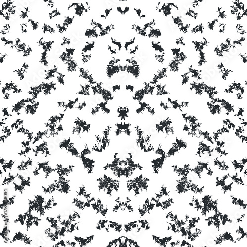 A noisy, symmetrical texture in the form of rough, jagged spots.