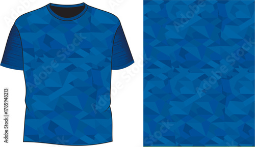 Stylish Modern Geometric Watermark T-shirt