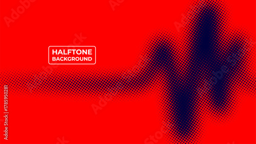 Abstract halftone background with orange and navy color