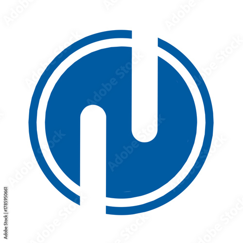 simple Logo. well-structured abstract symbol monogram logo design, using one solid color.