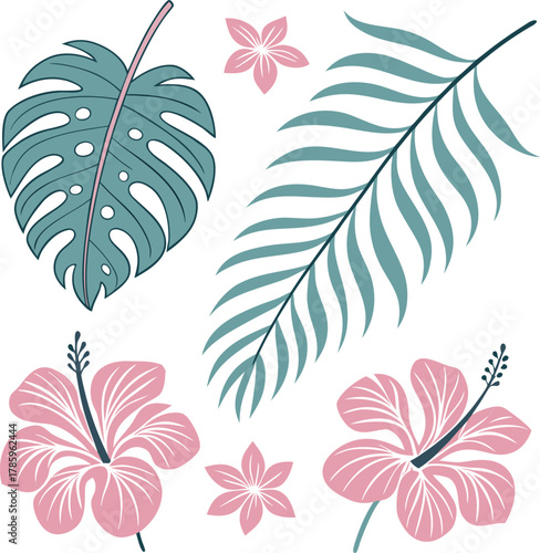 Seamless feather and floral background pattern description for stock photos