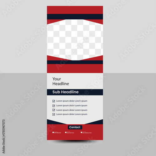 Professional Corporate Roll Up Banner Standee Template | Modern Business X Banner Design