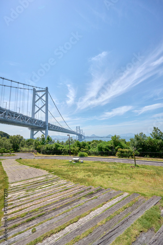 与島パーキングエリアの風景