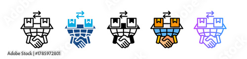 Multilateral Agreement multiple icon