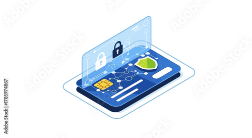 Secure Credit Card Payment Technology and Digital Security.