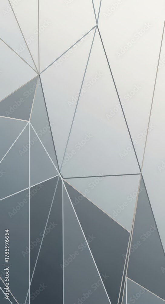 Fototapeta premium Geometric abstract art with intersecting lines and gray tones