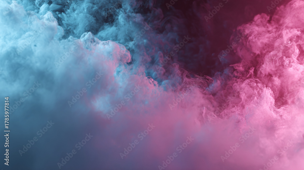 Fototapeta premium A mesmerizing abstract composition featuring swirling, colorful smoke and mist