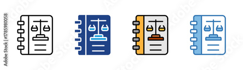 Regulation icon set multiple style collection