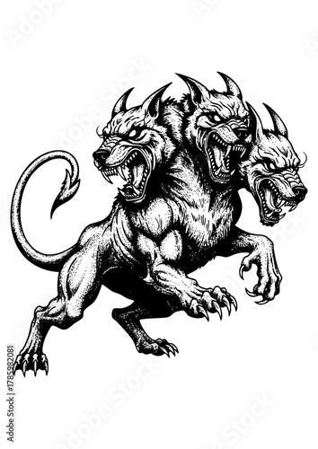Fotografía Cerberus Illustration