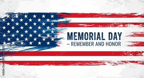 Untitledmemorial day in the united states - remember and honor banner background vector illustration