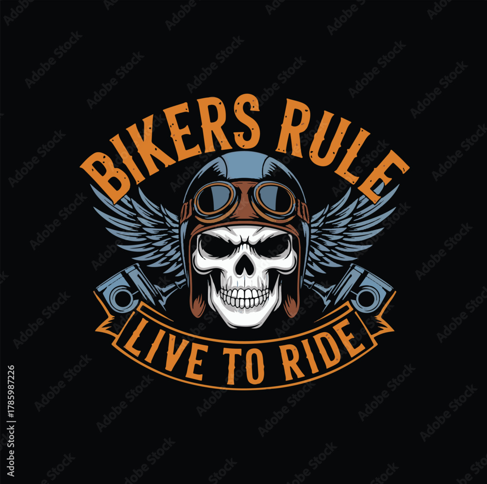 Fototapeta premium motorcycle t shirt design