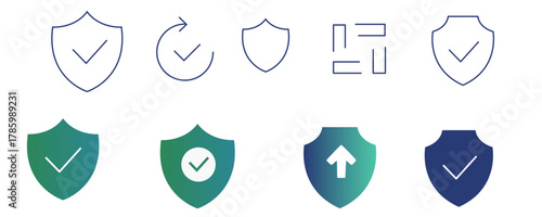 set of shields Icons