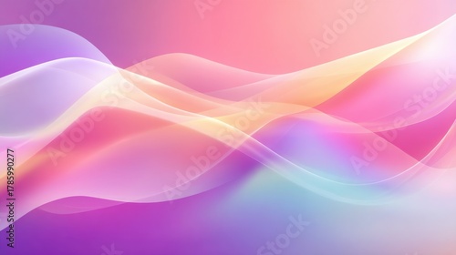 Wallpaper Mural Soft Flowing Waves in Pastel Tones Creating a Serene and Dreamy Atmosphere with Gentle Gradients and Light Transitions Torontodigital.ca