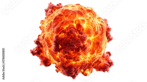 Dynamic visual of a powerful cosmic explosion, depicting intense celestial energy and cataclysmic events in a vibrant, destructive display