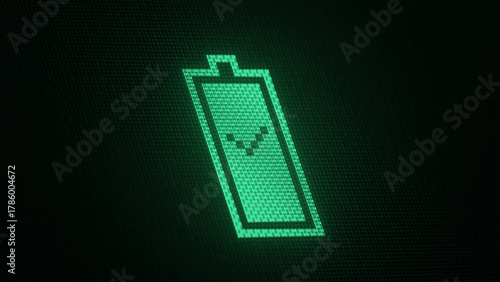 Green fully charged Battery...