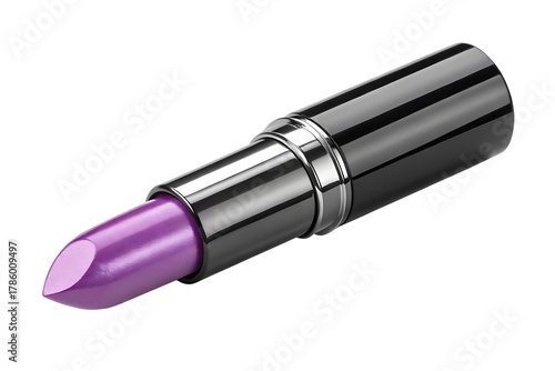 Purple lipstick tube isolated on transparent background
