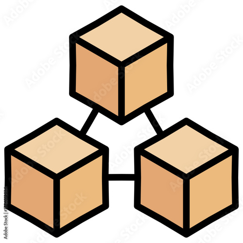 Network Cube Icon