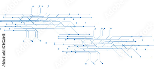 blue circuit board background