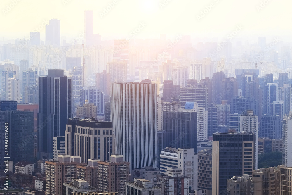 custom made wallpaper toronto digitalAsian China Shanghai Urban Architecture Complex