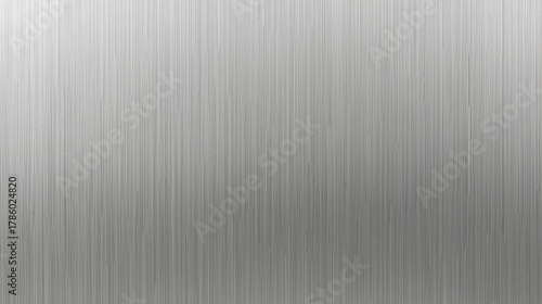 Brushed metal texture with vertical lines in silver tone
