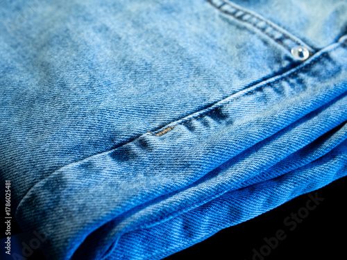 Blue jean close up picture